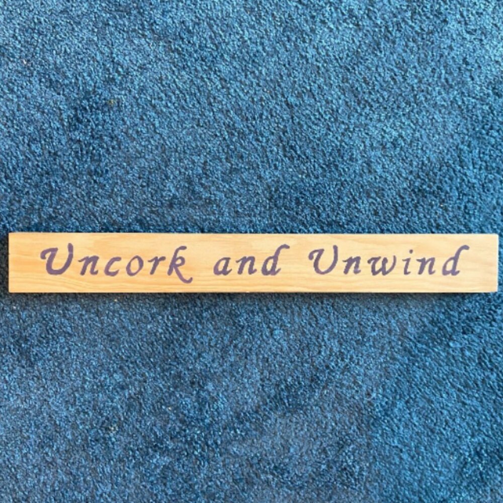 Wine-Themed Wooden Sign
